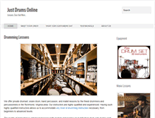 Tablet Screenshot of justdrumsonline.com